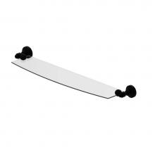 Allied Brass WP-33/24-BKM - Waverly Place 24 Inch Glass Shelf