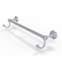 Allied Brass WP-41-24-HK-SCH - Waverly Place Collection 24 Inch Towel Bar with Integrated Hooks