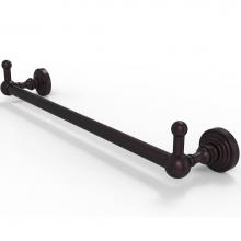 Allied Brass WP-41-24-PEG-ABZ - Waverly Place Collection 24 Inch Towel Bar with Integrated Hooks