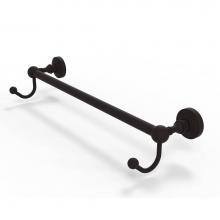 Allied Brass WP-41-36-HK-ORB - Waverly Place Collection 36 Inch Towel Bar with Integrated Hooks