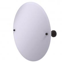 Allied Brass WP-90-VB - Frameless Round Tilt Mirror with Beveled Edge