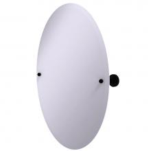 Allied Brass WP-91-BKM - Frameless Oval Tilt Mirror with Beveled Edge