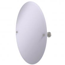 Allied Brass WP-91-SN - Frameless Oval Tilt Mirror with Beveled Edge