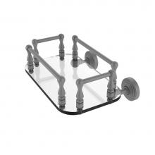 Allied Brass WP-GT-6-GYM - Waverly Place Collection Wall Mounted Glass Guest Towel Tray