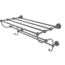 Allied Brass WP-HTL/36-5-GYM - Waverly Place Collection 36 Inch Train Rack Towel Shelf
