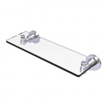 Allied Brass WS-1/16-SCH - Washing Square Collection 16 Inch Glass Vanity Shelf with Beveled Edges