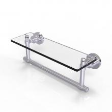 Allied Brass WS-1TB/16-PC - Washington Square Collection 16 Inch Glass Vanity Shelf with Integrated Towel Bar