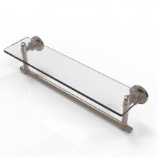 Allied Brass WS-1TB/22-PEW - Washington Square Collection 22 Inch Glass Vanity Shelf with Integrated Towel Bar