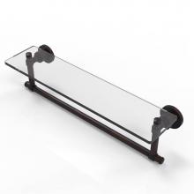 Allied Brass WS-1TB/22-VB - Washington Square Collection 22 Inch Glass Vanity Shelf with Integrated Towel Bar