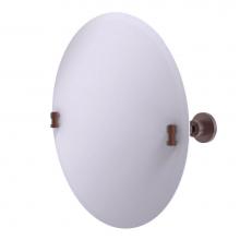 Allied Brass WS-90-CA - Frameless Round Tilt Mirror with Beveled Edge