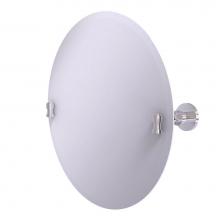 Allied Brass WS-90-PC - Frameless Round Tilt Mirror with Beveled Edge