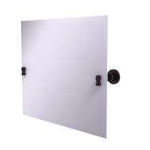 Allied Brass WS-93-ABZ - Frameless Landscape Rectangular Tilt Mirror with Beveled Edge