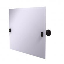 Allied Brass WS-93-ORB - Frameless Landscape Rectangular Tilt Mirror with Beveled Edge