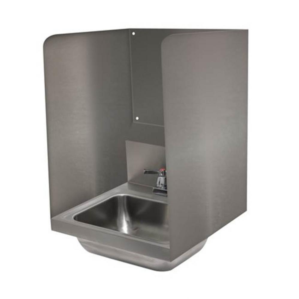 24'' High Side Splashed With Rear Panel (Welded) For 10 X 14 Bowl Hand Sinks With Deck M