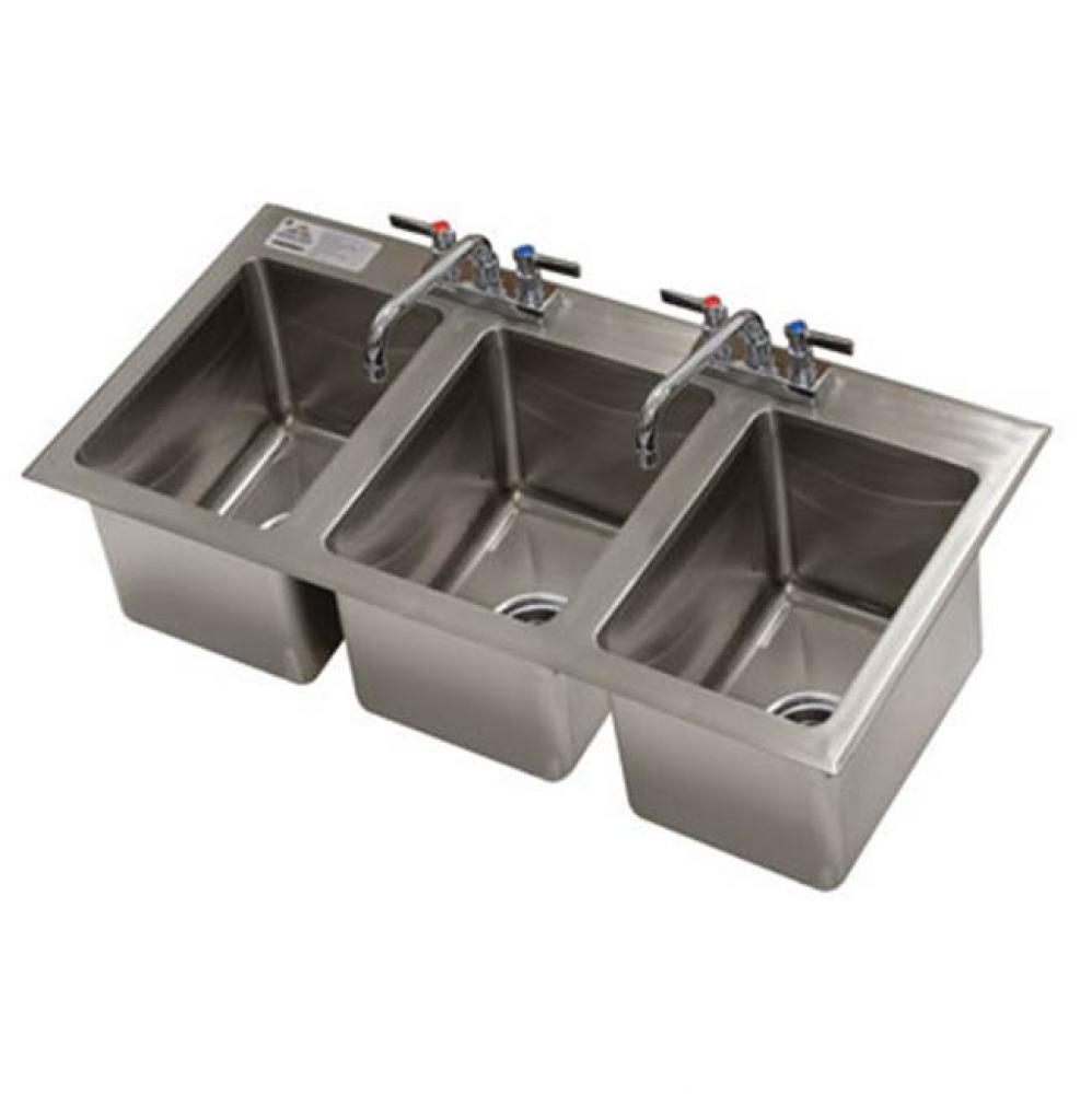 Special Value Drop-In Sink, 3-compartment