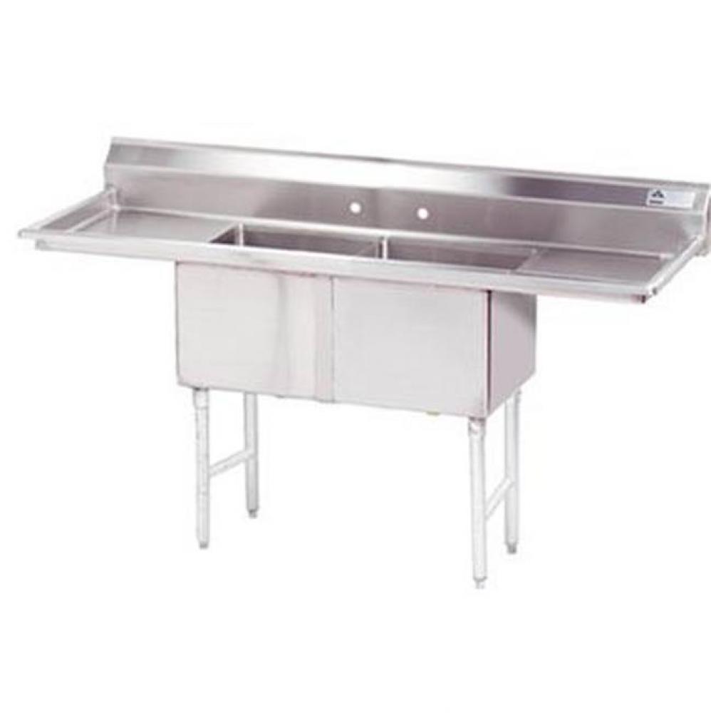 Fabricated NSF Sink, 2-compartment