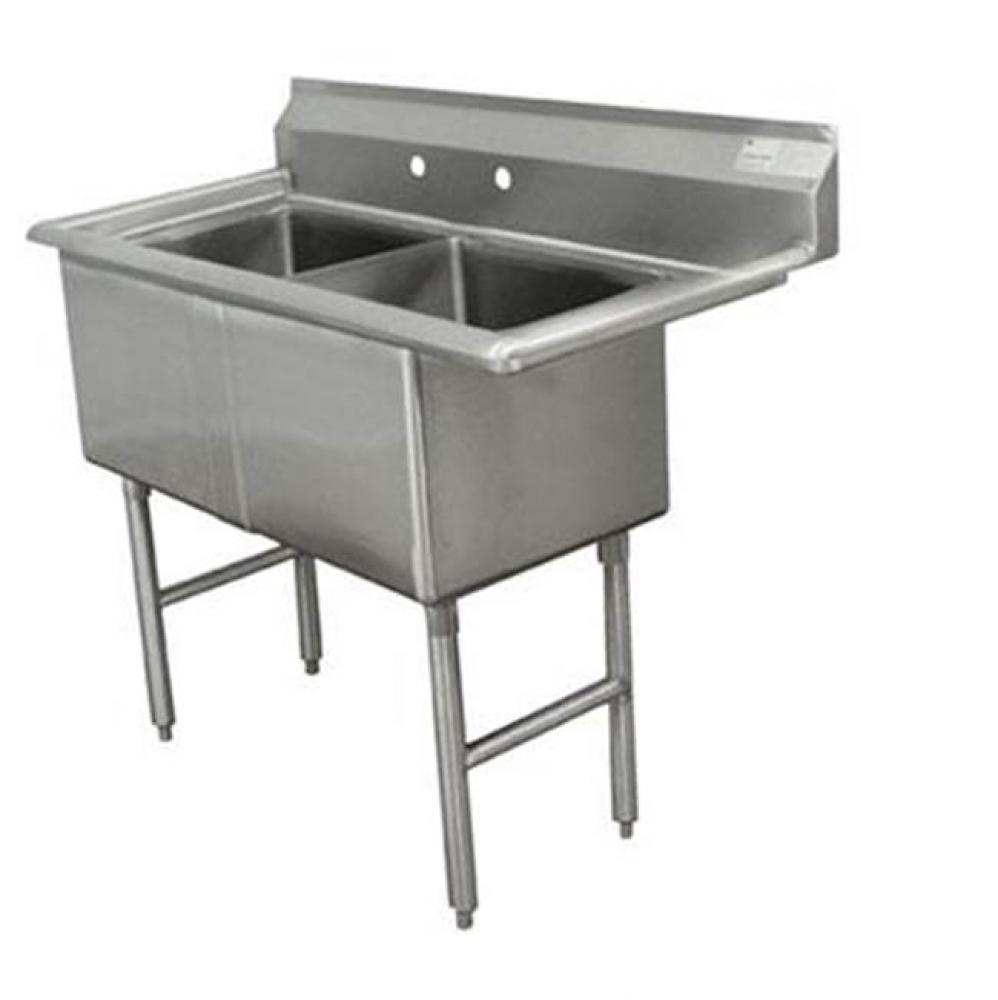 Fabricated NSF Sink, 2-compartment