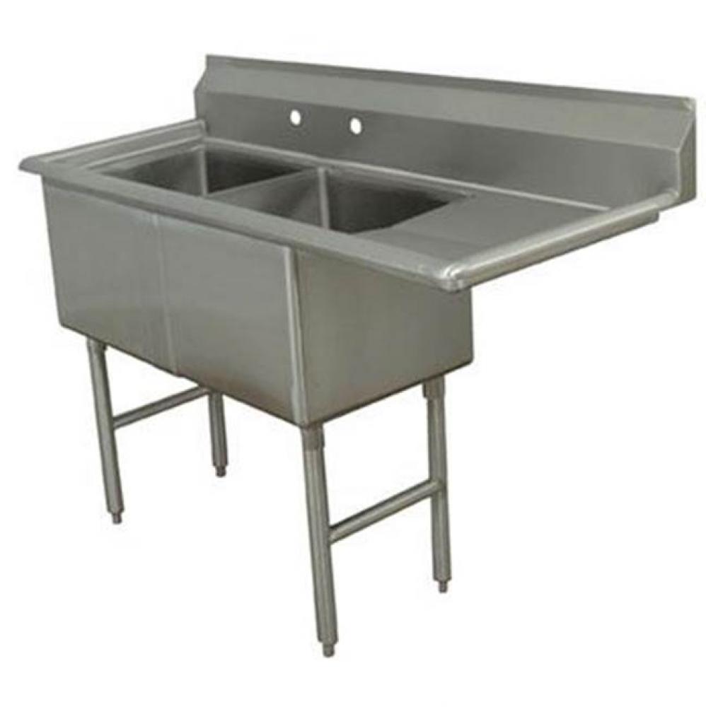 Fabricated NSF Sink, 2-compartment