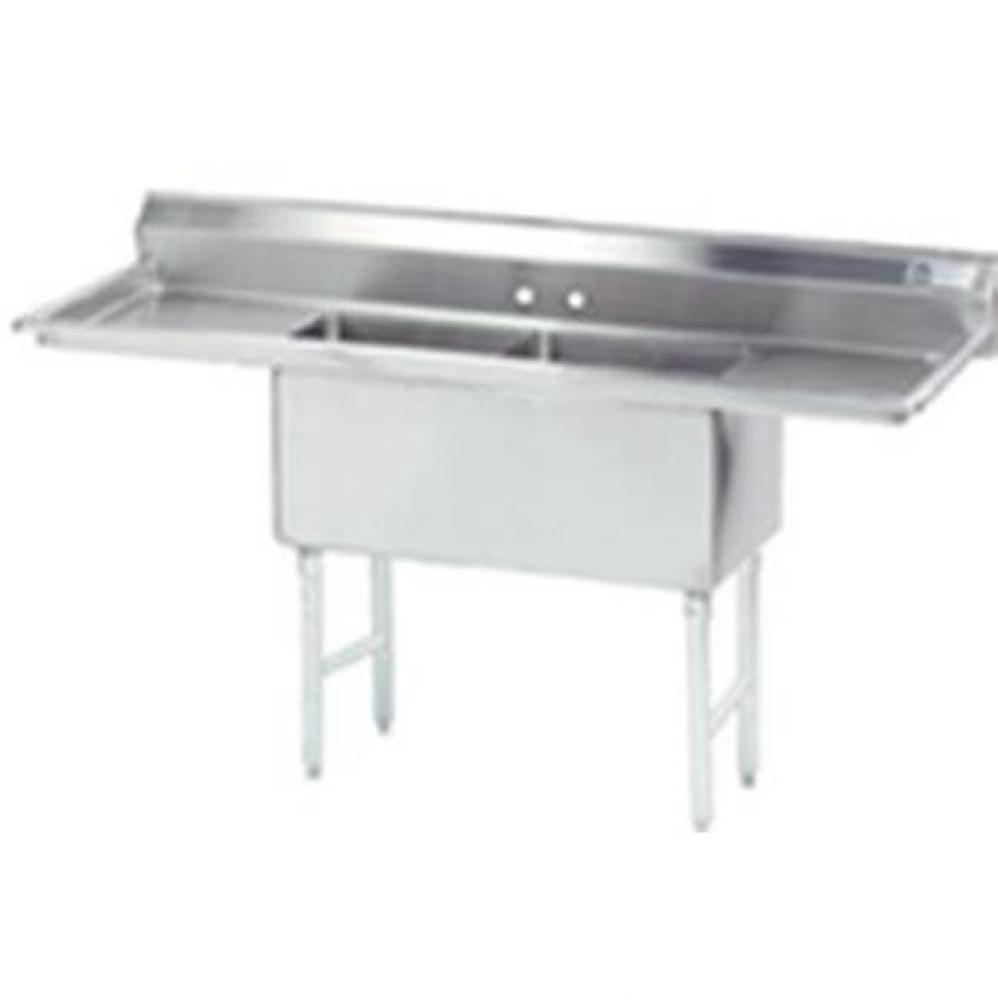 Fabricated NSF Sink, 2-compartment