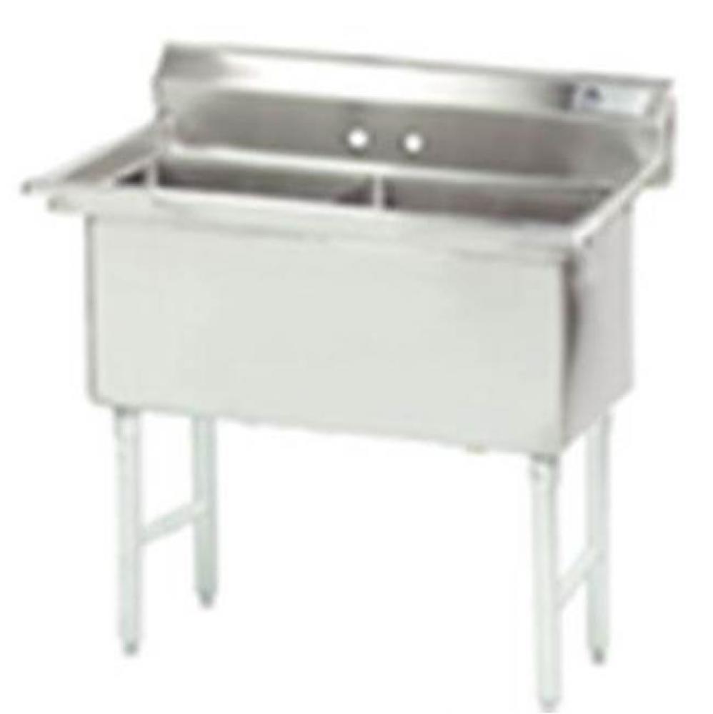 Fabricated NSF Sink, 2-compartment