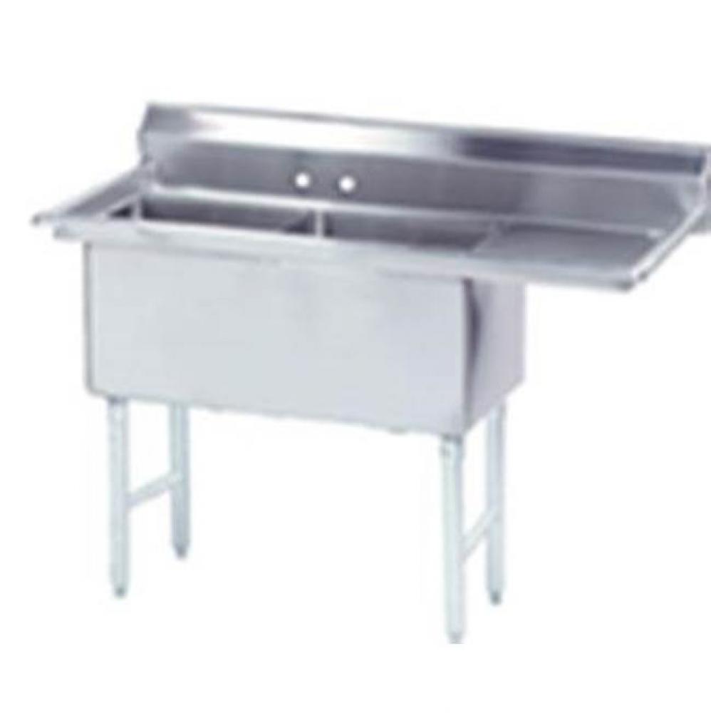 Fabricated NSF Sink, 2-compartment