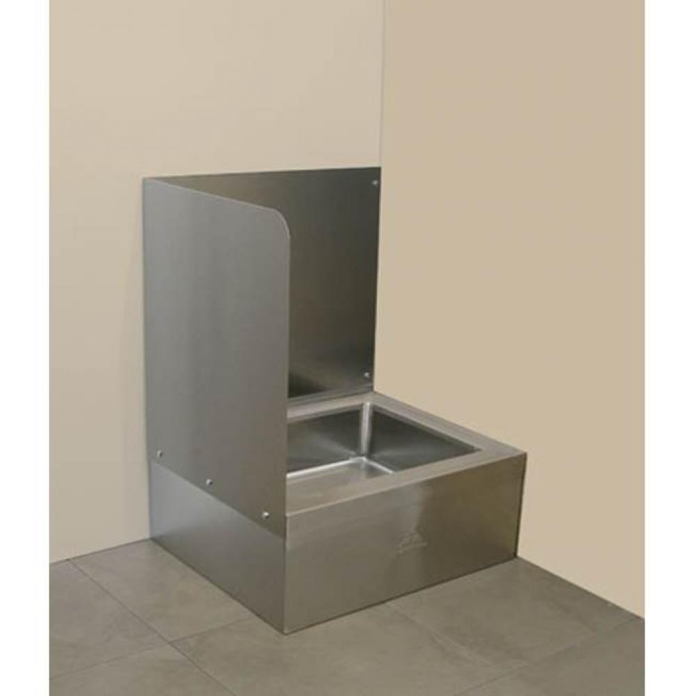 Left side & back wall splash for 9-OP-20 & 9-OP-40 mop sink (field installed by others)