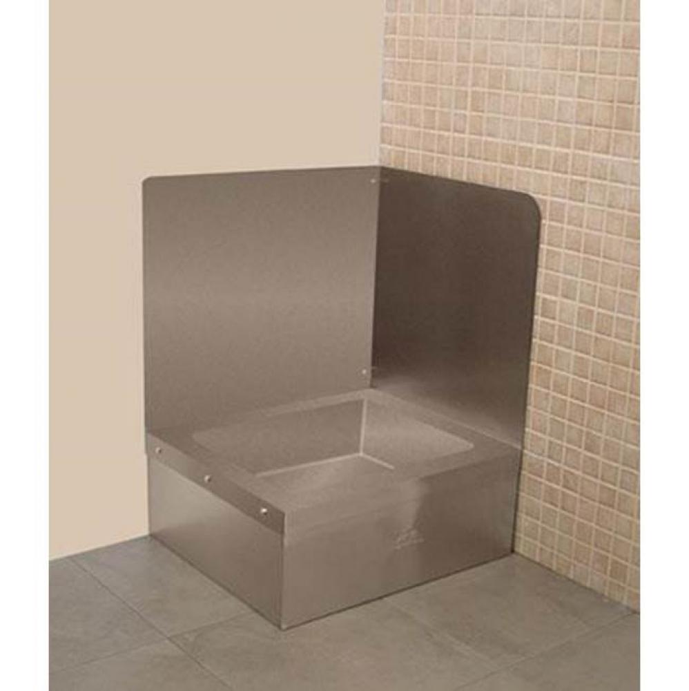 Right side & back wall splash for 9-OP-44 mop sink (field installed by others)