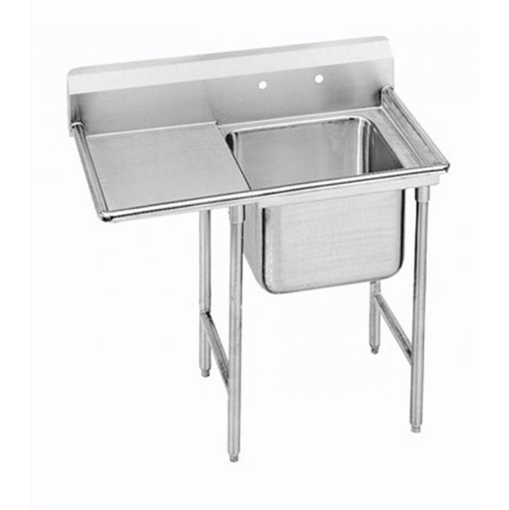 NSF SINK 1 COMPARTMENT 16'' X 20'' 18'' LEFT DRAINBOARD OA: 43'