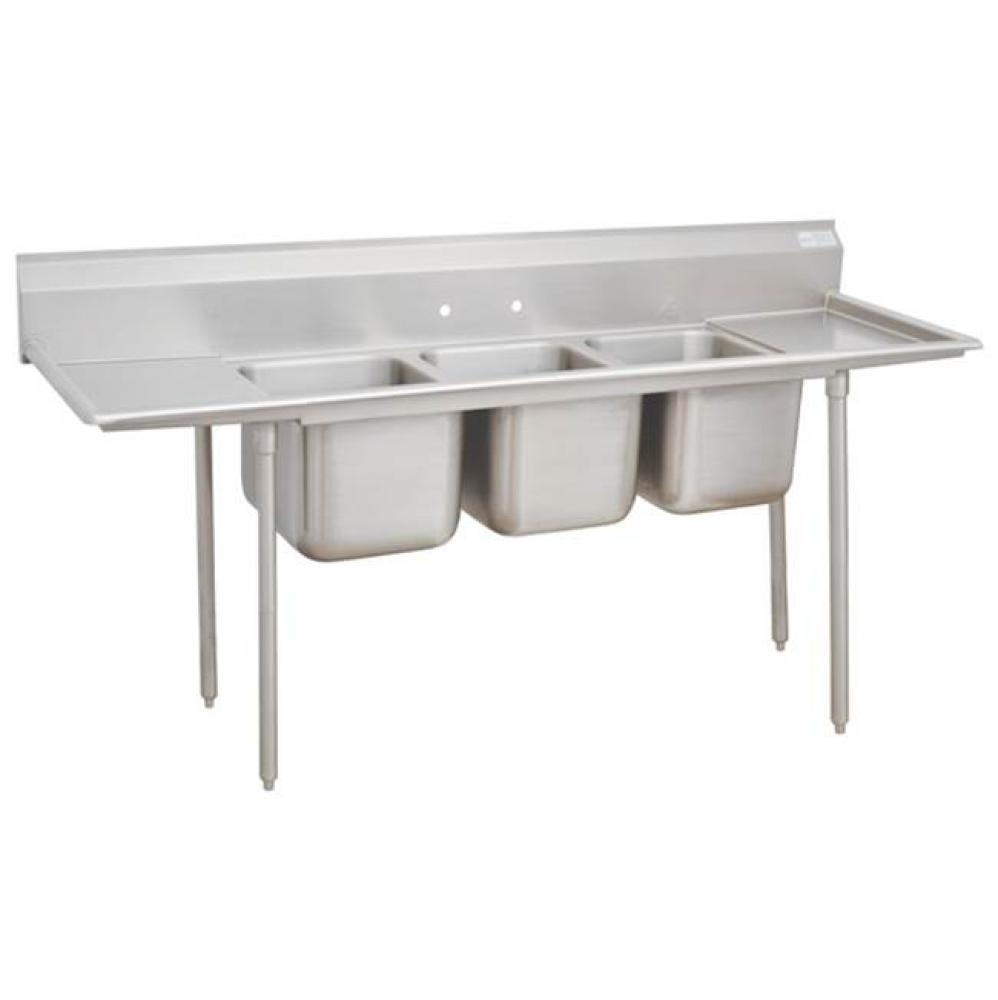 NSF SINK 3 COMPARTMENT 16'' X 20'' 2-18'' DB OA: 91''