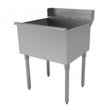 Advance Tabco 4-1-24D - Square Corner Scullery Sink