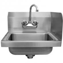 Advance Tabco 7-PS-EC-SPR - Economy Hand Sink with Single Side Splash, Economy Splash Mounted Faucet