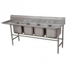 Advance Tabco 94-64-72-18L - Regaline Sink, 4-compartment