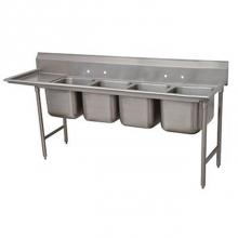 Advance Tabco 93-84-80-18L - Regaline Sink, 4-compartment