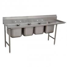 Advance Tabco 93-84-80-18R - Regaline Sink, 4-compartment