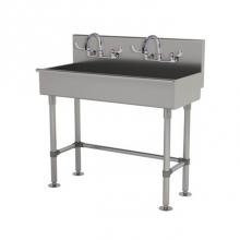 Advance Tabco 19-FM-40-ADA-F - Multiwash Hand Sink With Stainless Steel Legs And Flanged Feet