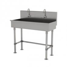 Advance Tabco 19-FM-40EFADA - Multiwash Hand Sink With Stainless Steel Legs And Flanged Feet