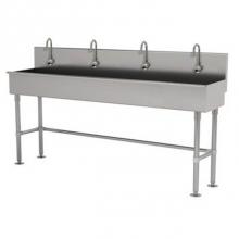Advance Tabco 19-FM-80EF - Multiwash Hand Sink With Stainless Steel Legs And Flanged Feet