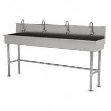 Advance Tabco 19-FM-80EFADA - Multiwash Hand Sink With Stainless Steel Legs And Flanged Feet