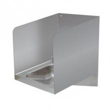 Advance Tabco 7-PS-28D - 24'' High Side Splashed With Rear Panel (Welded) For Handicap Sink Bowl Hand Sinks