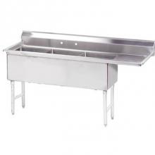 Advance Tabco FC-3-1524-24R - Fabricated NSF Sink