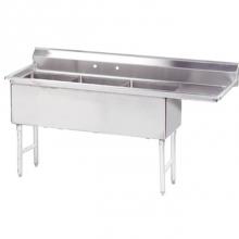 Advance Tabco FC-3-3024-30R - Fabricated Sink