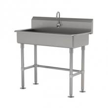 Advance Tabco FC-FM-1-EFADA - Service Sink With Stainless Steel Legs And Flanged Feet