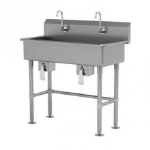 Advance Tabco FC-FM-40KV - Multiwash Hand Sink With Stainless Steel Legs And Flanged Feet