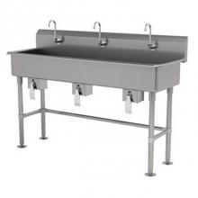 Advance Tabco FC-FM-60KV - Multiwash Hand Sink With Stainless Steel Legs And Flanged Feet