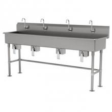 Advance Tabco FC-FM-80KV - Multiwash Hand Sink With Stainless Steel Legs And Flanged Feet
