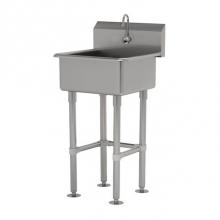 Advance Tabco FS-FM-2219EF - Service Sink With Stainless Steel Legs And Flanged Feet
