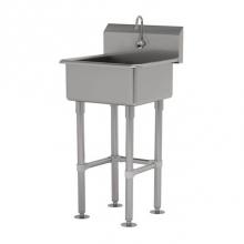 Advance Tabco FS-FM-2721EF - Service Sink With Stainless Steel Legs And Flanged Feet