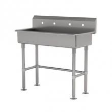 Advance Tabco FS-FM-40-ADA - Multiwash Hand Sink With Stainless Steel Legs And Flanged Feet