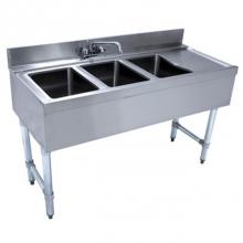 Advance Tabco CRB-43L - Underbar Basics Sink Unit, 3-compartment