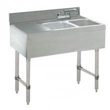 Advance Tabco CRB-32L - Underbar Basics Sink Unit, 2-compartment